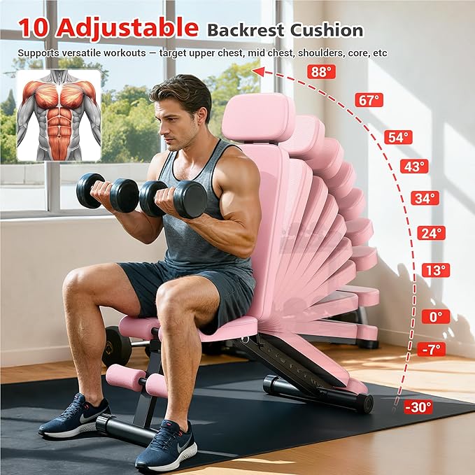 XDDIAS adjustable weight bench